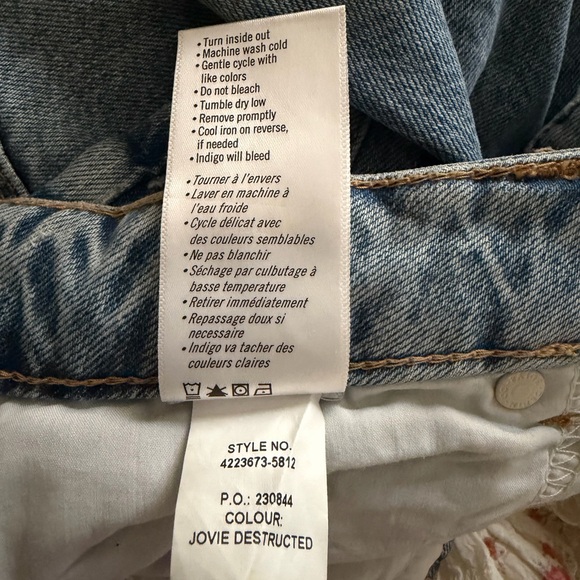 PAIGE Light Blue Distressed Boyfriend Jeans - Picture 13 of 15